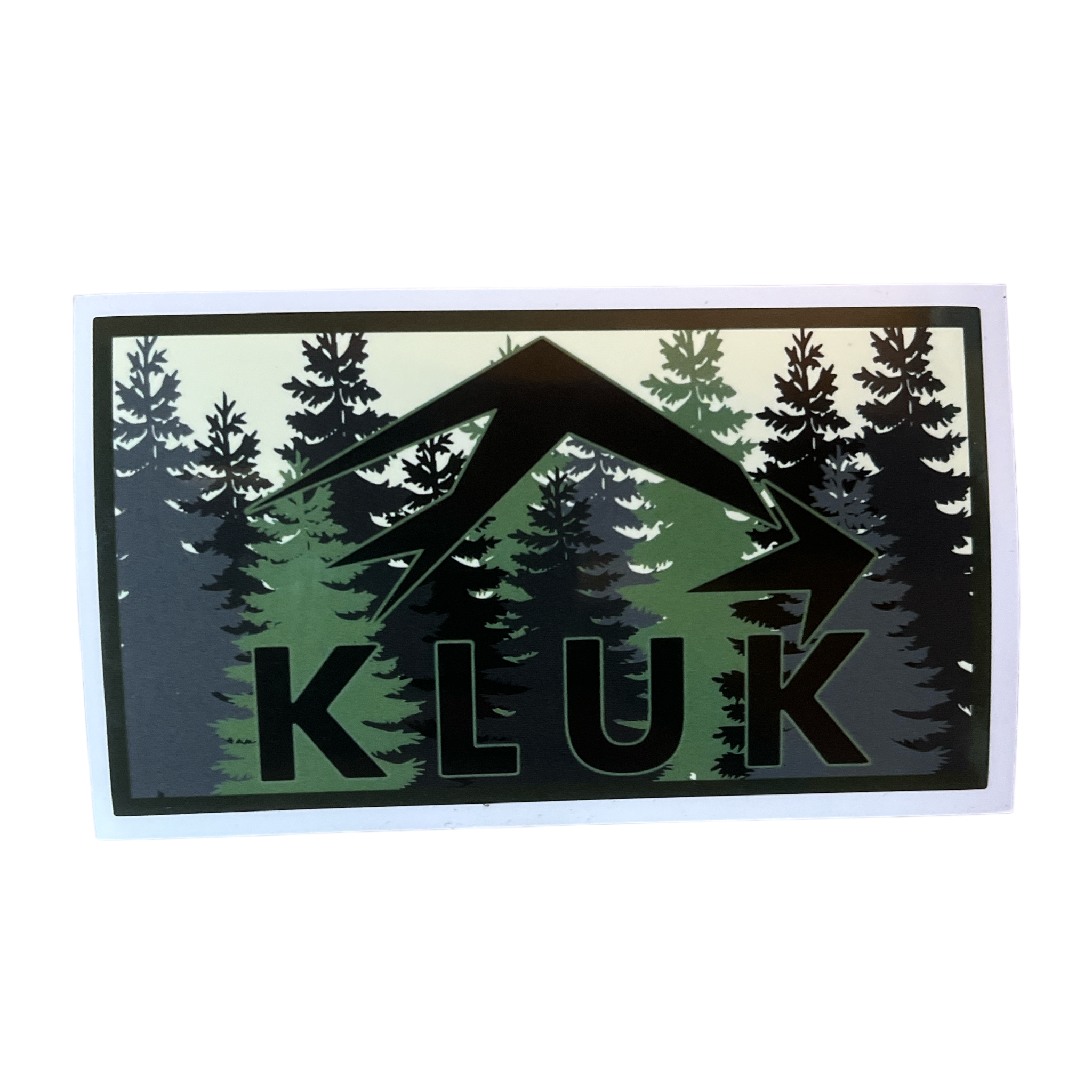 KLUK NEW Logo Forest Decal