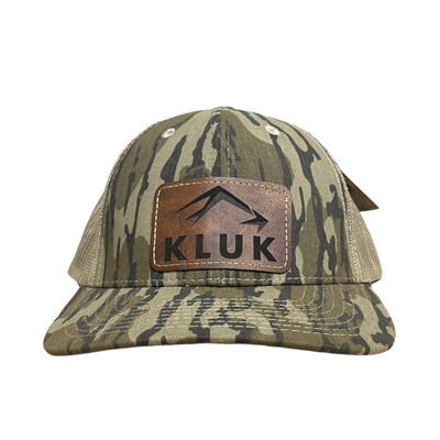 Old School Bottomland Mesh Back Leather Patch Hat