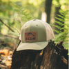 Moss/Khaki Adventure Leather Patch Hat