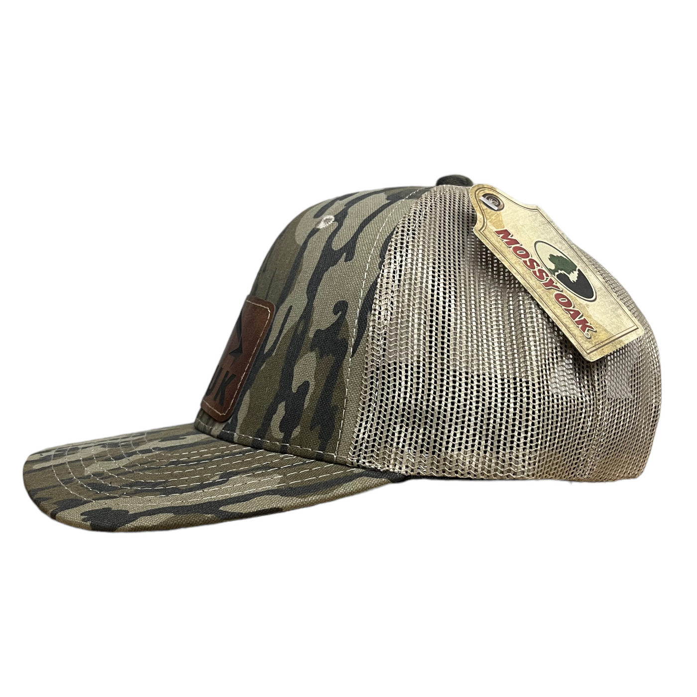 Old School Bottomland Mesh Back Leather Patch Hat