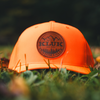 Leather Patch Logo Hat Blaze Orange
