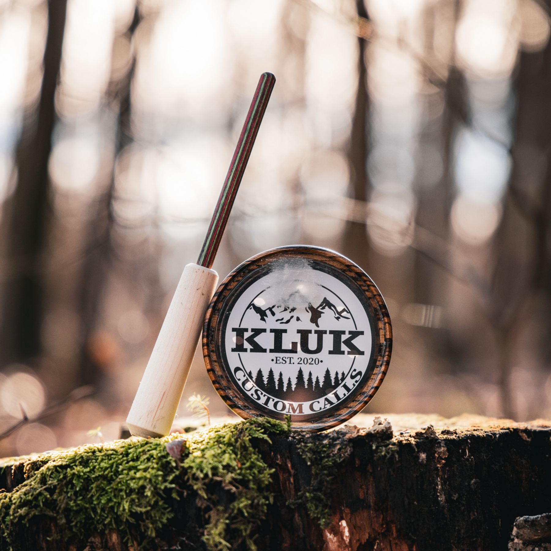 Green Camo Turkey Call Pot - Easy Grip Profiled Friction Call, No Tools Needed