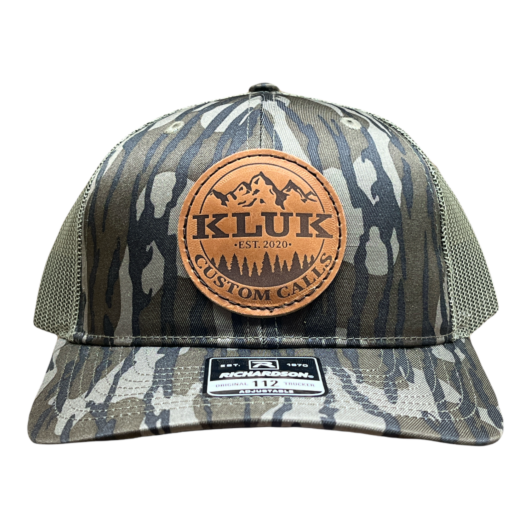 Original Logo Leather Patch Hat BOTTOMLAND/LODEN – KLUK Custom Calls